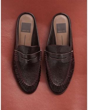 Dolce Vita Betzy Ruched Loafer Mules - Brown