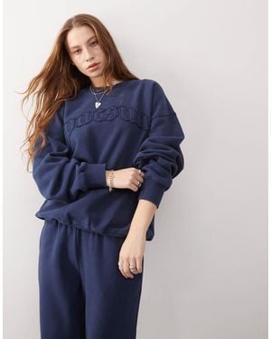 PacSun Slogan Sweatshirt Co-Ord - Blue