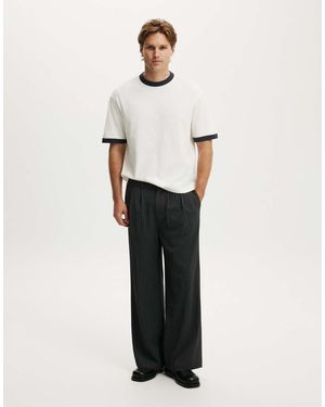 Cotton On Super Baggy Pleated Pant - White