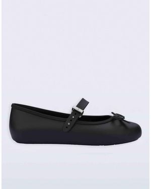 Melissa Soft Ballerina Delicate Bow - Black