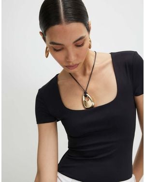River Island And Scoop Neck Bodysuit 2 Pack - Black