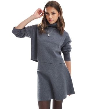 ONLY Roll Neck Knitted Sweater Co-ord - Blue