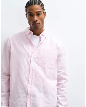 ASOS Lockeres oxford-hemd mit streifen - Pink