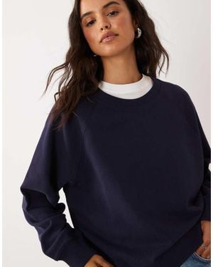 ARKET Sudadera De Rizo De Algodón En Azul Marino