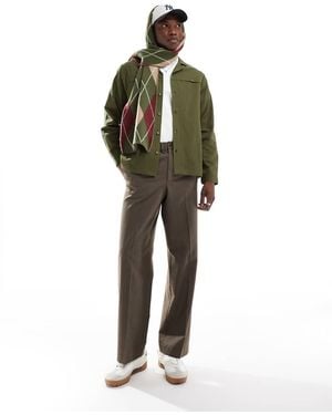 Another Influence Revere Collar Utility Shirt - Green