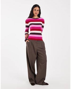 ONLY Ribbed Knitted Top - Pink