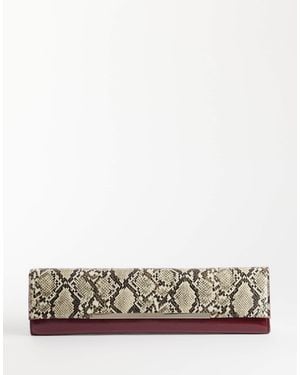 ASOS Elongated Clutch - White