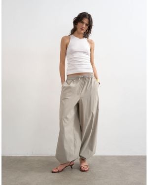 TOPSHOP Premium Lyocell Blend Soft Rib Racer Vest - White