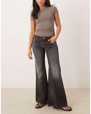 Cotton On Low Relaxed Flare Jean - Black