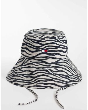 Tommy Hilfiger Bob à imprimé zébré - Blanc