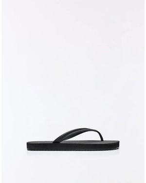 Bershka Flip Flop-flat Sandals - White