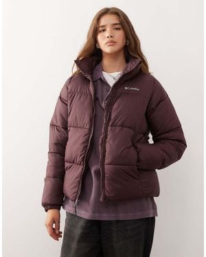 Columbia Puffect Ii Full Zip Puffer Coat - Brown