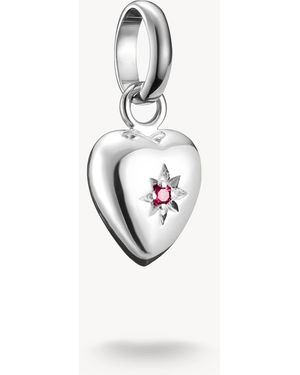 Thomas Sabo Charm-anhänger herz mit stern-verbindung, - Weiß