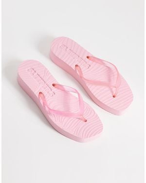 Sleeper Tapered Platform Flip Flops - Pink