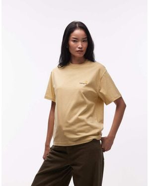 Carhartt American Script T-shirt - Yellow