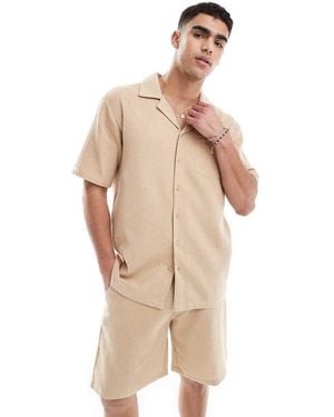 Sol Beach Waffle Beach Shirt - Natural