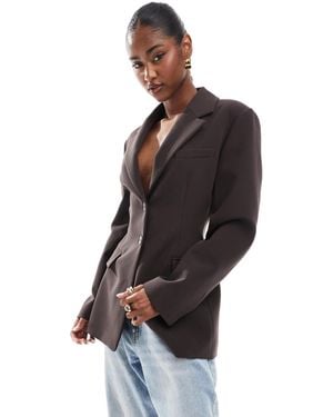 ASOS Cinch Waist Blazer - Black