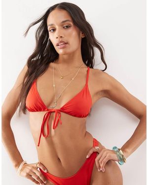 Weekday Top Bikini - Rosso