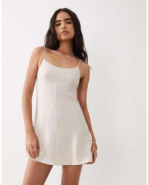 Mango Strappy Mini Dress - White