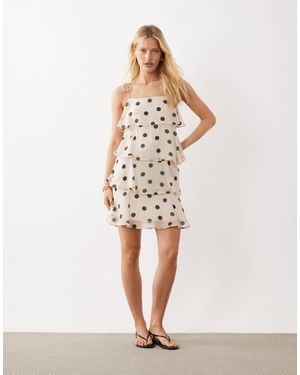 Jdy Tiered Mini Dress - Natural