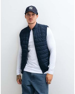 ASOS Liner Puffer Gilet - Blue