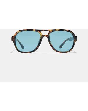 Stradivarius – sonnenbrille aus kunstharz - Blau