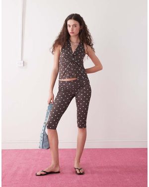 Collusion Yoga-Capribroek - Roze