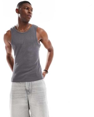 Pull&Bear Canotta Grigia Mélange - Grigio