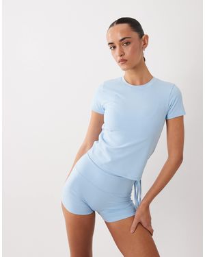 4505 Icon t-shirt studio toucher doux pour bébé en bébé - Bleu