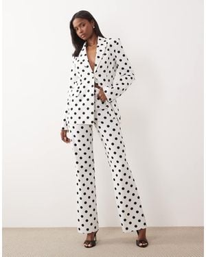 ASOS Co-ord Tailored Suit Trousers - White