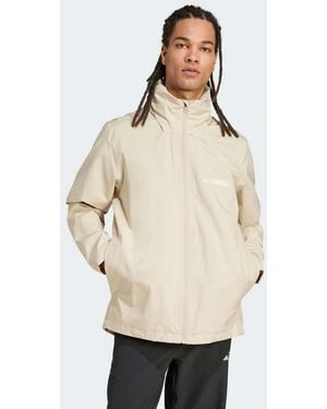 adidas Originals Multi Essentials 2L Rain Jacket - Natural