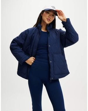 Cotton On Warm Up Relaxed Lightweight Jacket - Blue