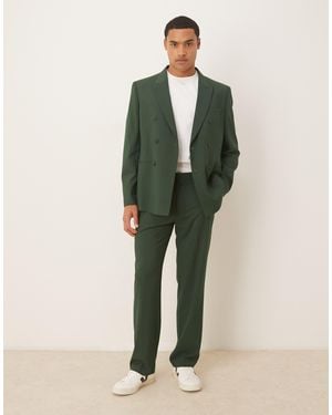 ASOS Straight Leg Suit Pants - Green