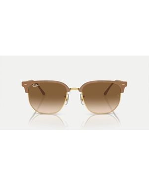 Ray-Ban Gafas De Sol Beis Y Doradas Con Lentes Marrones New Clubmaster De -Neutro