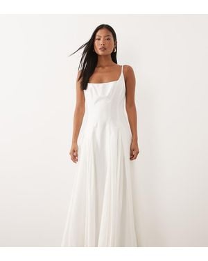 Forever New Cotton Cami Godet Maxi Dress - White