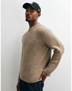 Jack & Jones Oversized Knit Jumper - Natural