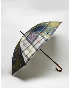 Barbour Mixed Tartan Full Length Umbrella-multi - Grey