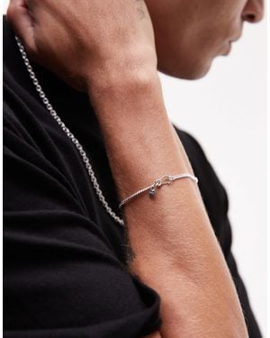 ARKET – dünnes armband aus sterling - Schwarz