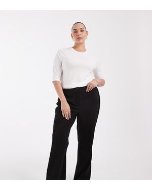 Vero Moda High Waist Pull-on Flared Trousers - White