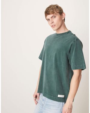 Abercrombie & Fitch – jocktag – hochwertiges, schweres t-shirt - Natur