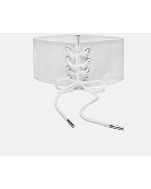 Stradivarius Corset Belt - White