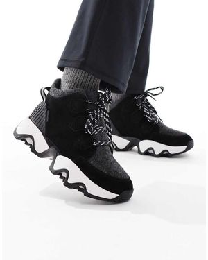 Sorel Botas De Senderismo Negras Y Color Crema Kinetic Impact Caribou Plus De - Negro