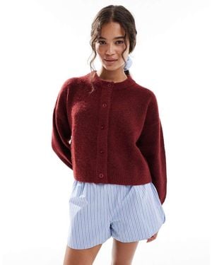 Cotton On Sleep Cosy Button Up Cardigan - Red