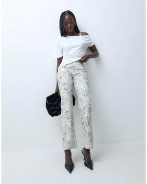 ASOS 90s Straight Leg Jeans - White