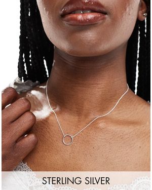 Accessorize – halskette aus sterling - Braun