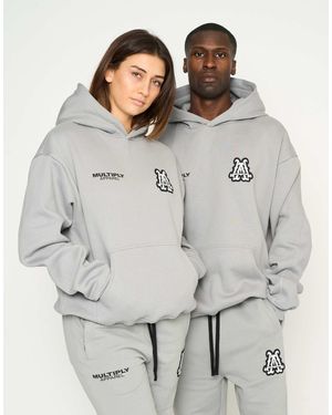 Multiply Apparel – initials – oversize-kapuzenpullover - Grau