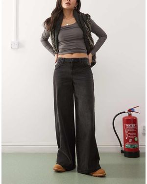 Noisy May Andy Low Rise Wide Leg Jeans - Multicolour