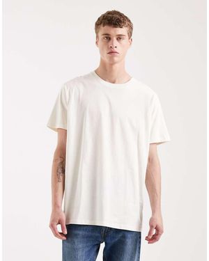 Brave Soul Oversized Crew Neck T-Shirt - White