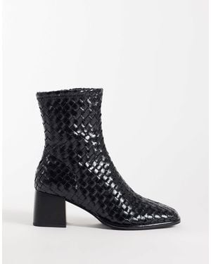 schuh Bonnie bottines chaussettes tissées es - Noir