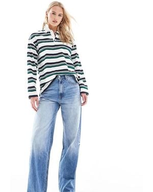 Stradivarius Tall D88 baggy Jean - Blue
